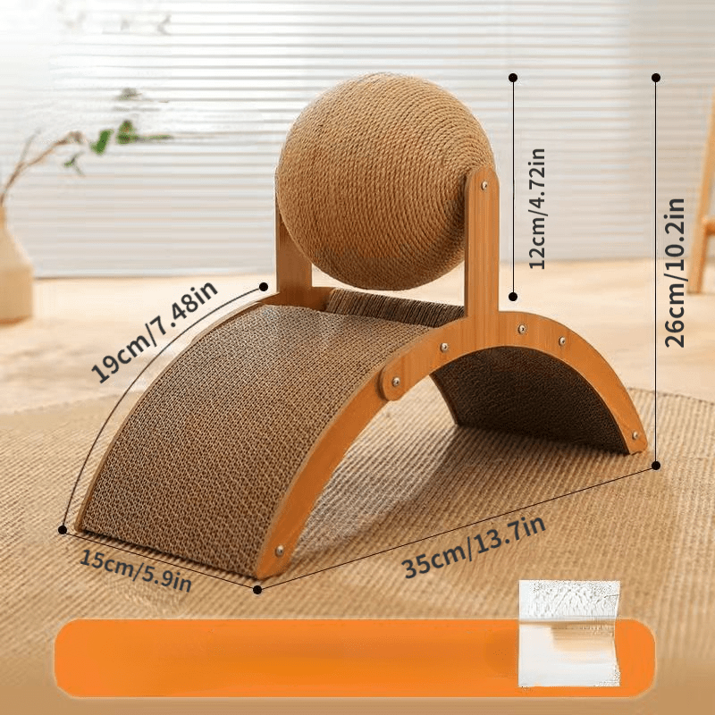 ✨ Nouveauté 2026 | Boule à Gratter Naturelle en Sisal | Chat Heureux, Canapé Préservé 😻【-50%】