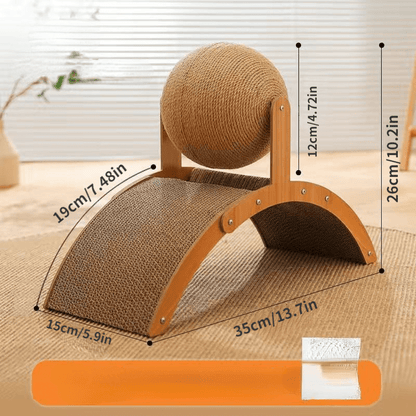 ✨ Nouveauté 2026 | Boule à Gratter Naturelle en Sisal | Chat Heureux, Canapé Préservé 😻【-50%】