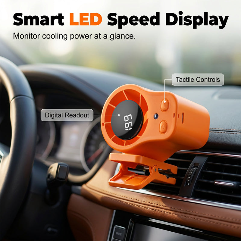 🌿 -50% SUR LA SÉLECTION ÉTÉ ! Mini Ventilateur à Accrocher avec Écran LED – Design Léger, Idéal pour Voyages ☀️🍃 【Qualité Premium】