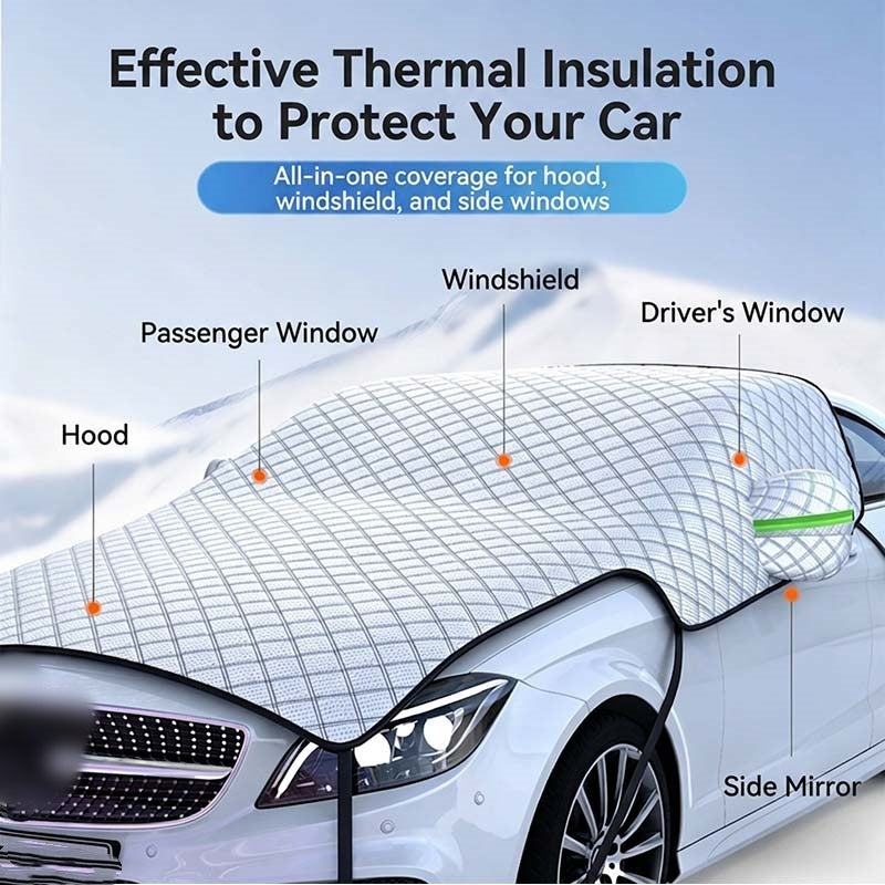 🥳VENTE CHAUDE 2026🥳💞50.000+ VENDUS !👵❤️ 50 % DE RÉDUCTION ! Bâche Partielle Épaisse pour Voiture – Protection Soleil et Neige