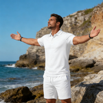 👕 PROMO LIMITÉE 50% DE RÉDUCTION ! ✨ Ensemble d'Été 2 Pièces Homme – Polo & Short, Confortable ✨