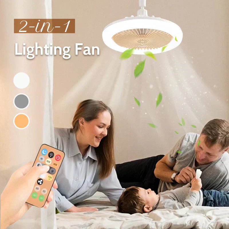 💡 PROMO LIMITÉE 50% DE RÉDUCTION ! 🌀 Ventilateur Plafond LED avec Télécommande – Silencieux, 3 Modes, Dimmable 🏠
