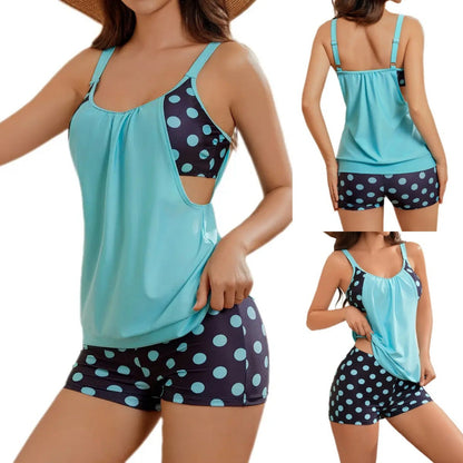 📢📢40% DE RÉDUCTION !! ⏰Ensemble bikini deux pièces à pois pour femme