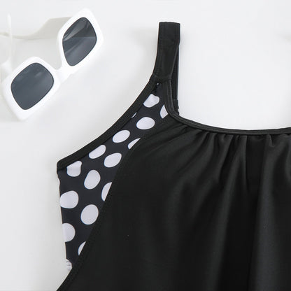 📢📢40% DE RÉDUCTION !! ⏰Ensemble bikini deux pièces à pois pour femme