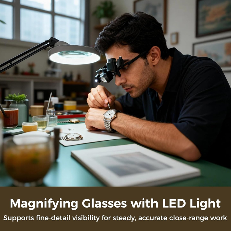 📢📢 PROMO -50% !! ⏰ Loupe de précision LED pour l'électronique et l'artisanat