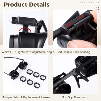 📢📢 PROMO -50% !! ⏰ Loupe de précision LED pour l'électronique et l'artisanat