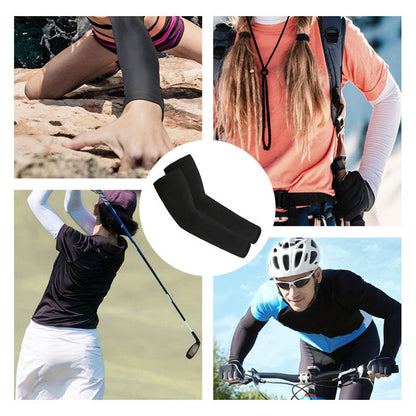 📢📢1 achetés 1 offert !! ⏰Manches de Compression Sportives Rafraîchissantes – Protection UV UPF 50+, Anti-Transpiration, Respirantes – Parfaites pour la Course, le Vélo, le Golf ou le Travail en Extérieur 🚴‍♂️🏃‍♀️