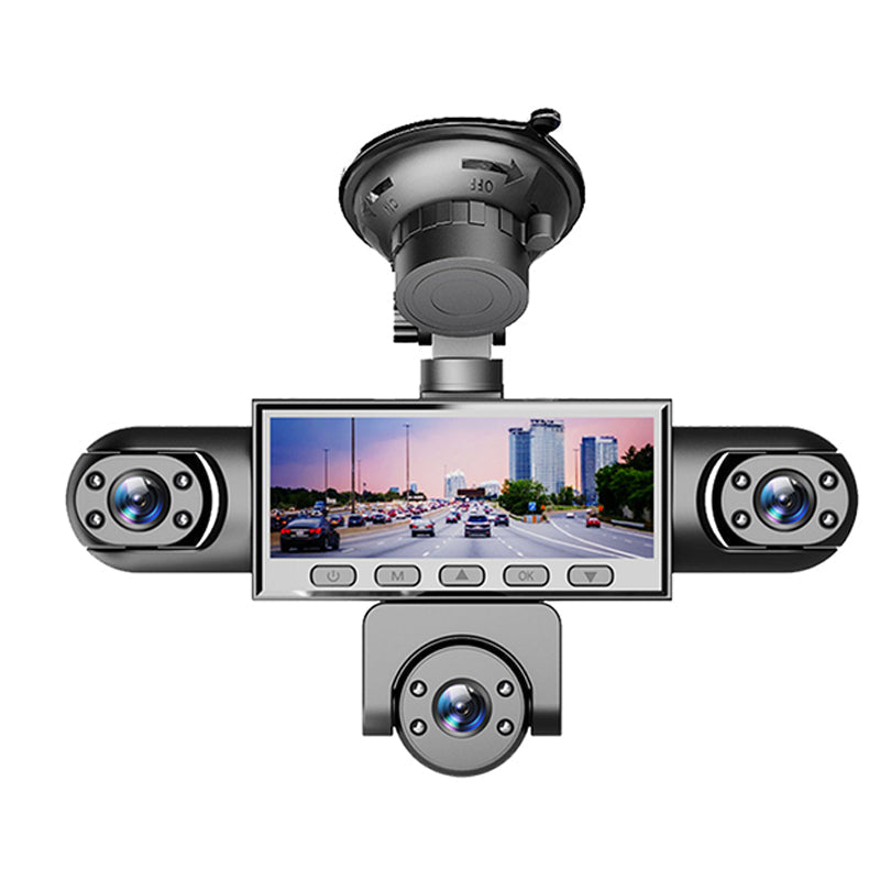 📢📢40% DE RÉDUCTION !! ⏰Caméra Embarquée HD 1080p Multi-Objectifs – 5 Angles, Vision Nocturne, Détection Collision, Surveillance Stationnement 24h/24 🚗