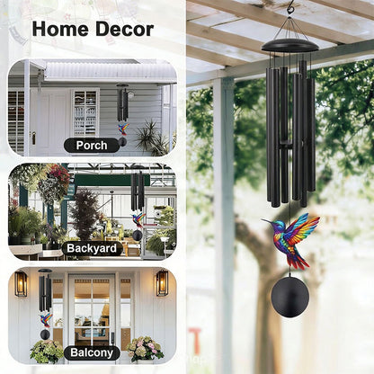 📢📢50 % DE RÉDUCTION !! ⏰Carillon Éolien Vintage Métal Jardin – Aluminium Anodisé, Son Apaisant, Résistant aux Intempéries, 2 Tailles, Idéal Terrasse & Balcon 🌿