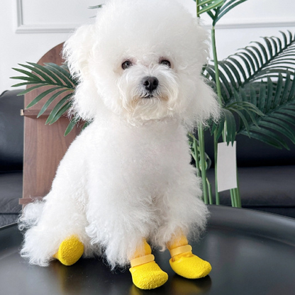 🐶 ACHETEZ 1, OBTENEZ 1 GRATUIT ! ✨ Chaussettes chien antidérapantes imperméables – Semelle caoutchouc & adhérence texturée – Sangle ajustable, tricot respirant, 5 coloris, tailles S/M/L – parfaites pour les promenades par tous les temps 🐾🌧️