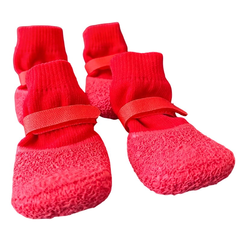 🐶 ACHETEZ 1, OBTENEZ 1 GRATUIT ! ✨ Chaussettes chien antidérapantes imperméables – Semelle caoutchouc & adhérence texturée – Sangle ajustable, tricot respirant, 5 coloris, tailles S/M/L – parfaites pour les promenades par tous les temps 🐾🌧️
