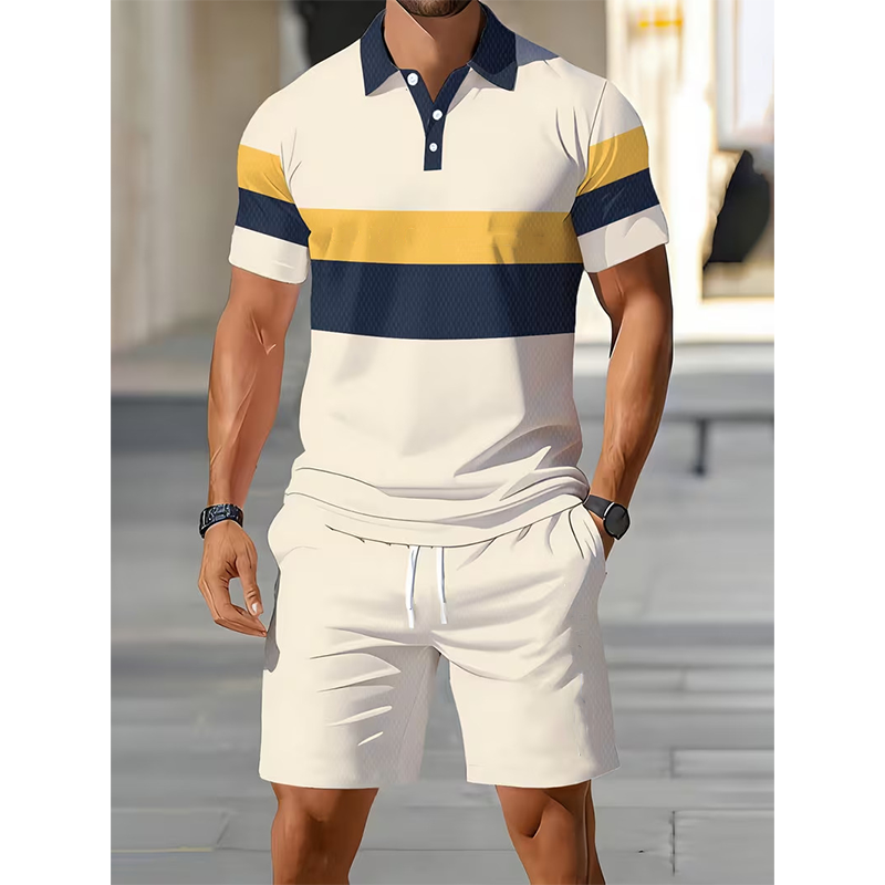 📢📢 -60% ⏰ Ensemble deux pièces homme : chemise et short