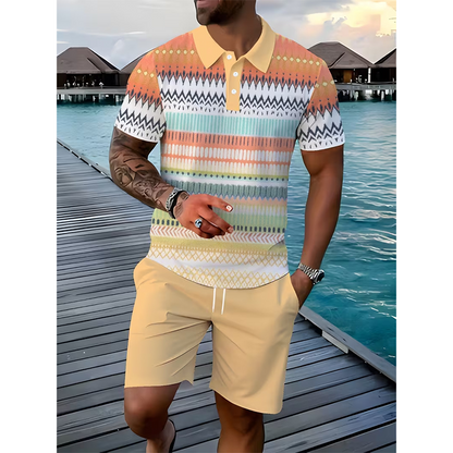 📢📢 -60% ⏰ Ensemble deux pièces homme : chemise et short
