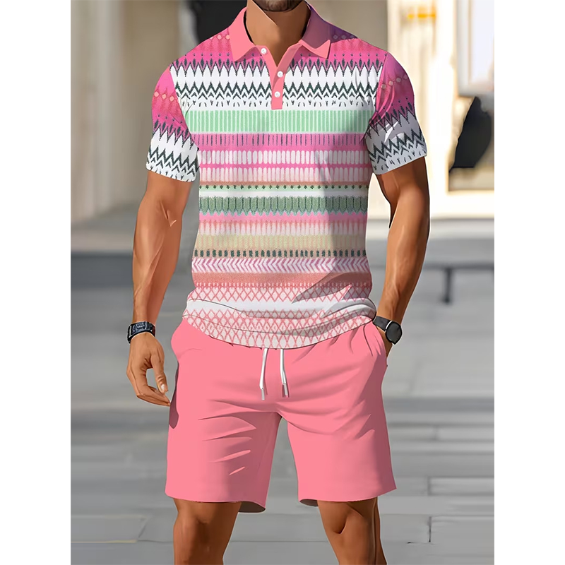 📢📢 -60% ⏰ Ensemble deux pièces homme : chemise et short