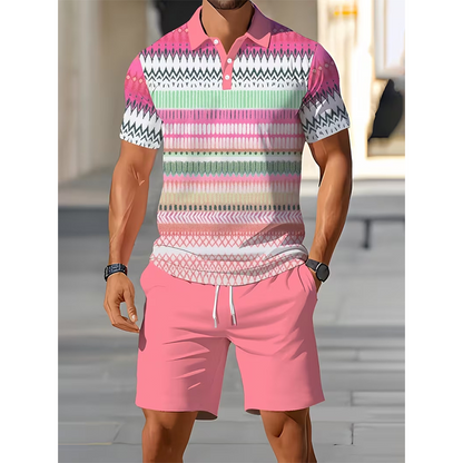 📢📢 -60% ⏰ Ensemble deux pièces homme : chemise et short