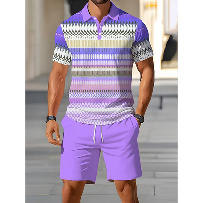 📢📢 -60% ⏰ Ensemble deux pièces homme : chemise et short