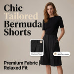 📢📢40 % DE RÉDUCTION !! ⏰ Short Bermuda ample pour femme – Taille élastique, poches pratiques & coupe décontractée – Parfait pour l’été, les loisirs ou les journées chaudes – confort et liberté de mouvement ☀️