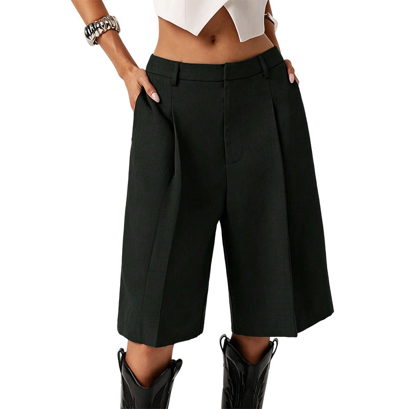 📢📢40 % DE RÉDUCTION !! ⏰ Short Bermuda ample pour femme – Taille élastique, poches pratiques & coupe décontractée – Parfait pour l’été, les loisirs ou les journées chaudes – confort et liberté de mouvement ☀️