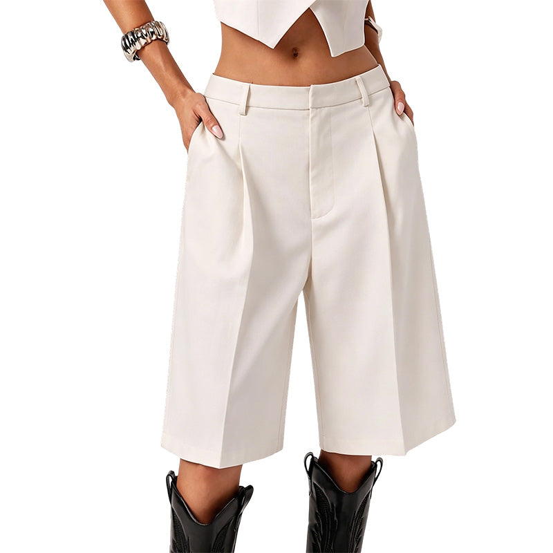 📢📢40 % DE RÉDUCTION !! ⏰ Short Bermuda ample pour femme – Taille élastique, poches pratiques & coupe décontractée – Parfait pour l’été, les loisirs ou les journées chaudes – confort et liberté de mouvement ☀️