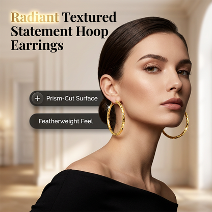 📢📢50 % DE RÉDUCTION !! ⏰Créoles Texturées Minimalistes pour Femme – Bijoux Ronds Statement