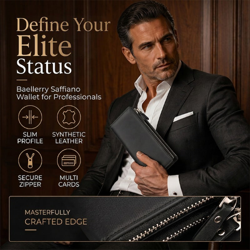📢📢50% DE RÉDUCTION !! ⏰Portefeuille long et fin pour homme