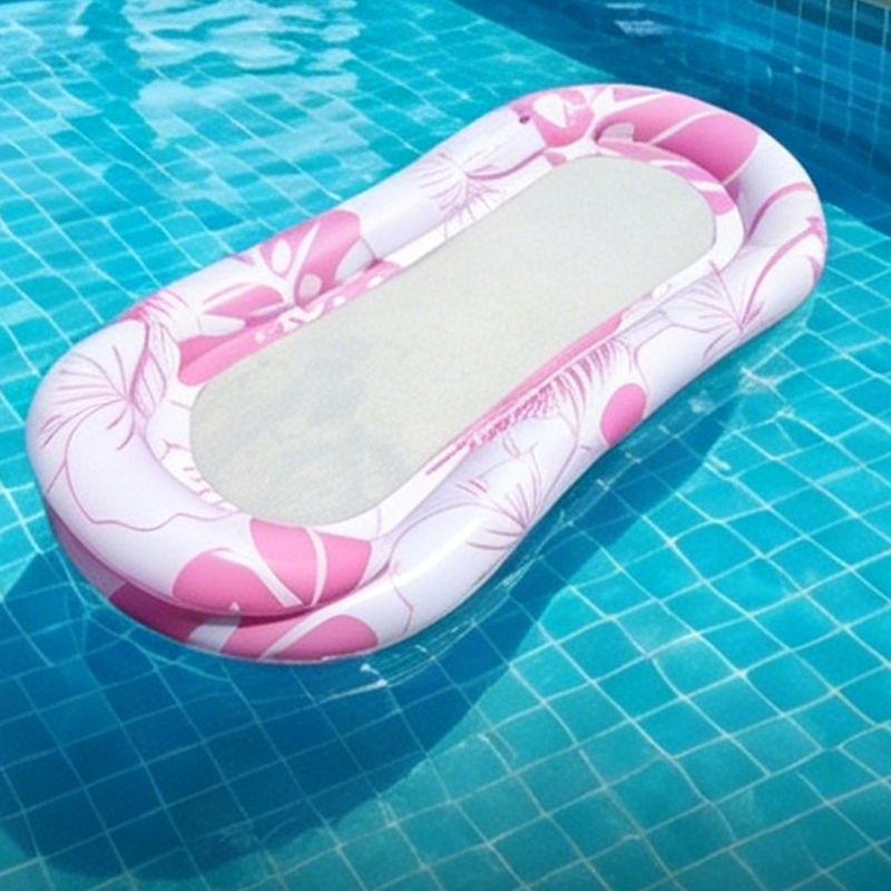 📢📢60 % DE RÉDUCTION !! ⏰Hamac Flottant Gonflable pour Piscine avec Centre en Filet – Confort & Fraîcheur pour l'Été