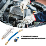 📢📢40 % DE RÉDUCTION !! ⏰Injecteur Colorant & Huile Climatisation Auto – Laiton Premium Haute Résistance, Tuyau 2500 PSI, Raccord Rapide R134a, Corps Transparent Gradué · 230g ✨