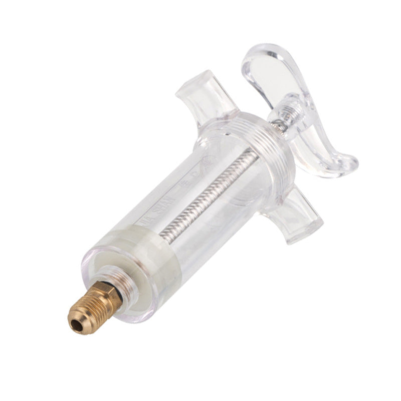 📢📢40 % DE RÉDUCTION !! ⏰Injecteur Colorant & Huile Climatisation Auto – Laiton Premium Haute Résistance, Tuyau 2500 PSI, Raccord Rapide R134a, Corps Transparent Gradué · 230g ✨