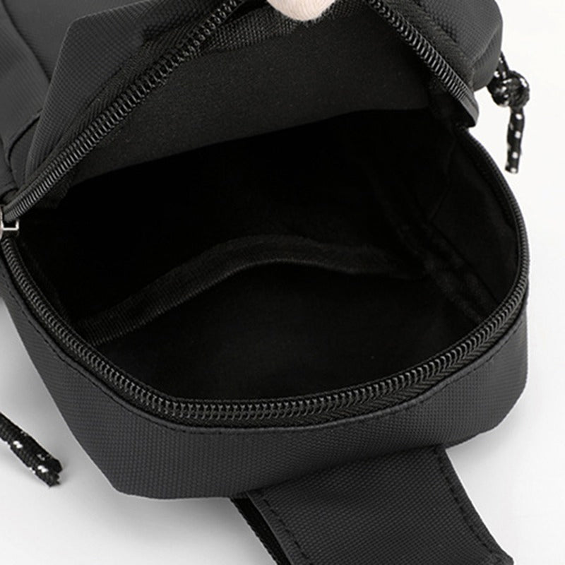 📢📢40 % DE RÉDUCTION !! ⏰Sac Bandoulière Homme Urban Commuter – Tissu Polyester Résistant Eau, Compartiments Organisés Passeport Téléphone Clés, Sangle Réglable 3 Ports · Ultraléger · Noir ✨