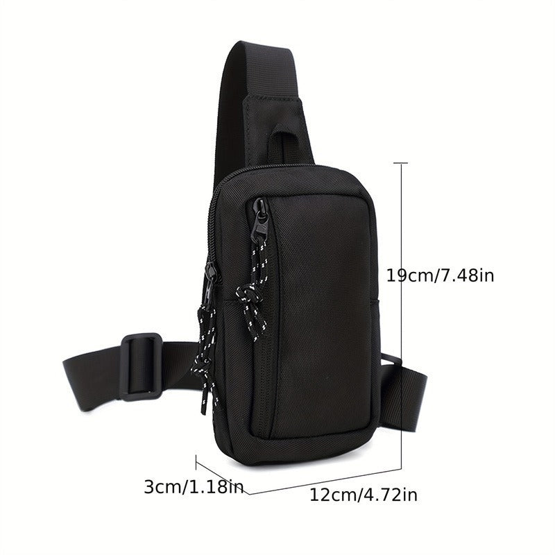 📢📢40 % DE RÉDUCTION !! ⏰Sac Bandoulière Homme Urban Commuter – Tissu Polyester Résistant Eau, Compartiments Organisés Passeport Téléphone Clés, Sangle Réglable 3 Ports · Ultraléger · Noir ✨