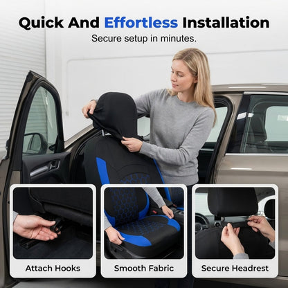 📢📢50% DE RÉDUCTION !!✈️Livraison gratuite ⏰ Ensemble de 9 Housses de Siège Auto Universelles pour Véhicules 5 Places