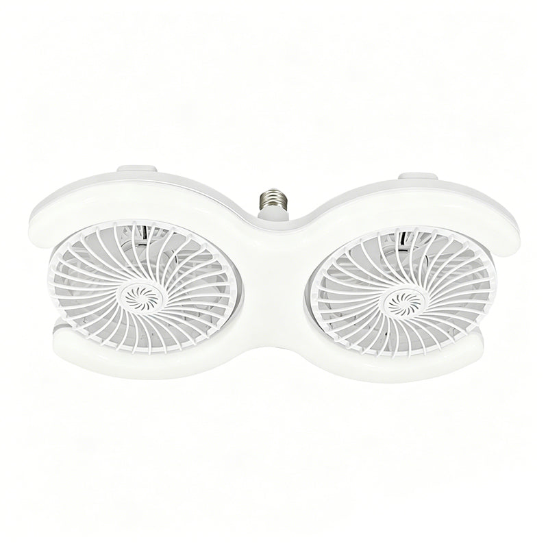 💡🌀 -40% ! Ventilateur de plafond LED double tête – 2 têtes indépendantes, 3 vitesses et télécommande – Idéal pour les grandes pièces ✨