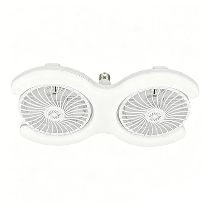 💡🌀 -40% ! Ventilateur de plafond LED double tête – 2 têtes indépendantes, 3 vitesses et télécommande – Idéal pour les grandes pièces ✨