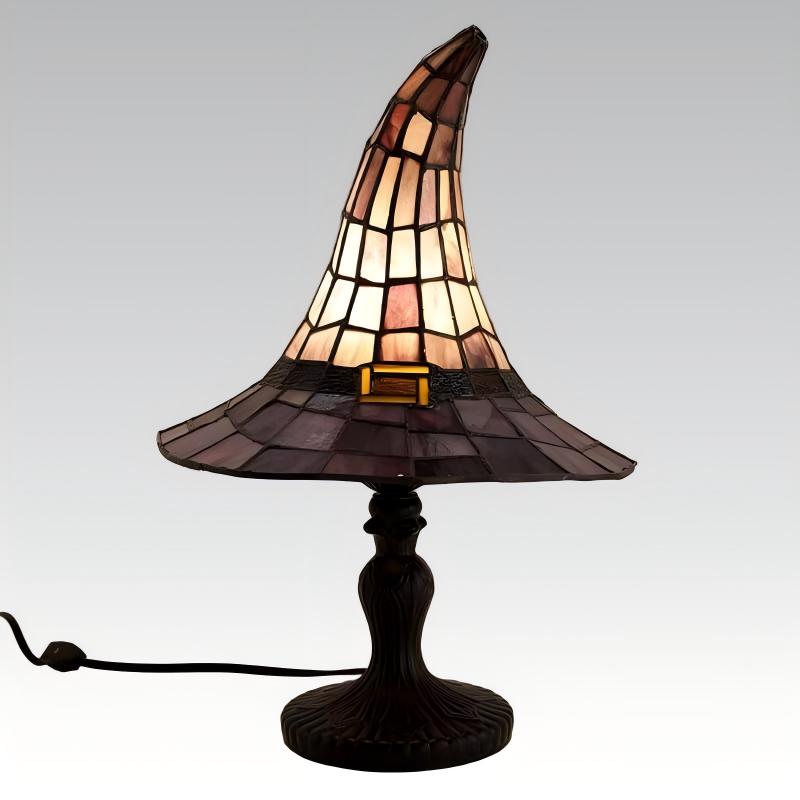 📢📢40% DE RÉDUCTION !! ⏰Lampe Sorcière en Vitrail à l'Ambiance Enchanteresse