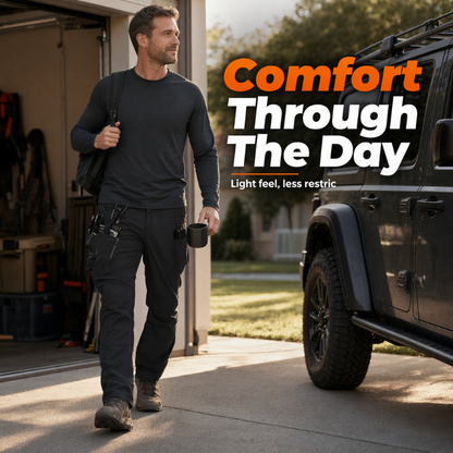 👖🔄🏃 OFFRE LIMITÉE 50% DE RÉDUCTION! Pantalon Cargo Extensible et Respirant pour Homme – Ceinture Élastique, Tissu 4-Directions Extensible, Bouge avec Vous – Parfait pour le Travail, les Voyages ou les Aventures du Week-end 🧳🌲