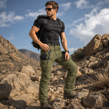 👖🔄🏃 OFFRE LIMITÉE 50% DE RÉDUCTION! Pantalon Cargo Extensible et Respirant pour Homme – Ceinture Élastique, Tissu 4-Directions Extensible, Bouge avec Vous – Parfait pour le Travail, les Voyages ou les Aventures du Week-end 🧳🌲