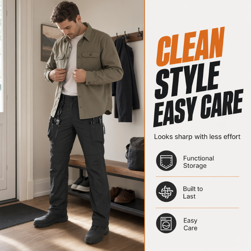 👖🔄🏃 OFFRE LIMITÉE 50% DE RÉDUCTION! Pantalon Cargo Extensible et Respirant pour Homme – Ceinture Élastique, Tissu 4-Directions Extensible, Bouge avec Vous – Parfait pour le Travail, les Voyages ou les Aventures du Week-end 🧳🌲