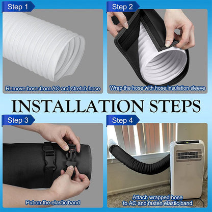 ❄️🔧 PROMO FLASH 50% ! Housse Isolante pour Tuyaux de Climatisation – Fermeture à Glissière, Réutilisable, Protection & Fini Élégant ✨