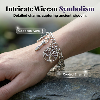 📢📢40% DE RÉDUCTION !! ⏰ Bracelet vintage paganiste à breloques – Symboles spirituels & finition antique – Parfait pour le style bohème – ajoute une touche mystique à votre quotidien 🌙🌿