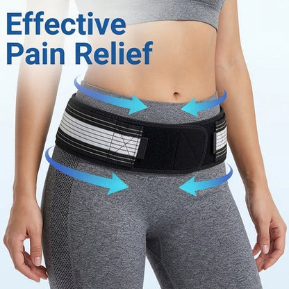 📢📢50% DE RÉDUCTION !! ⏰Ceinture Sacro-Iliaque Sciatique – Maintien Lombaire & Hanches, Respirante, Velcro Robuste, 2 Tailles, 3 Coloris, Idéale Post-Partum & Soulagement