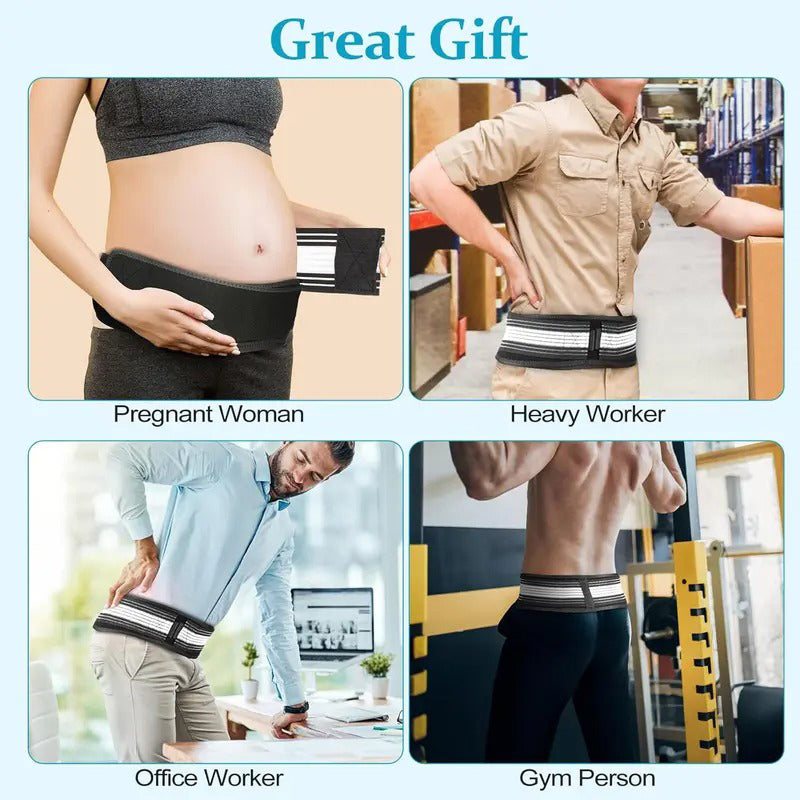 📢📢50% DE RÉDUCTION !! ⏰Ceinture Sacro-Iliaque Sciatique – Maintien Lombaire & Hanches, Respirante, Velcro Robuste, 2 Tailles, 3 Coloris, Idéale Post-Partum & Soulagement