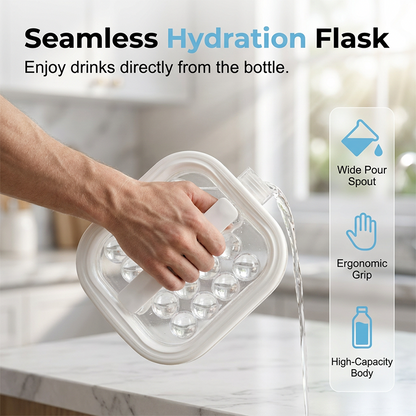 Bouilloire portable en silicone pour glaçons sphériques