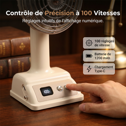 📢📢50% DE RÉDUCTION !! ⏰Ventilateur de bureau portable