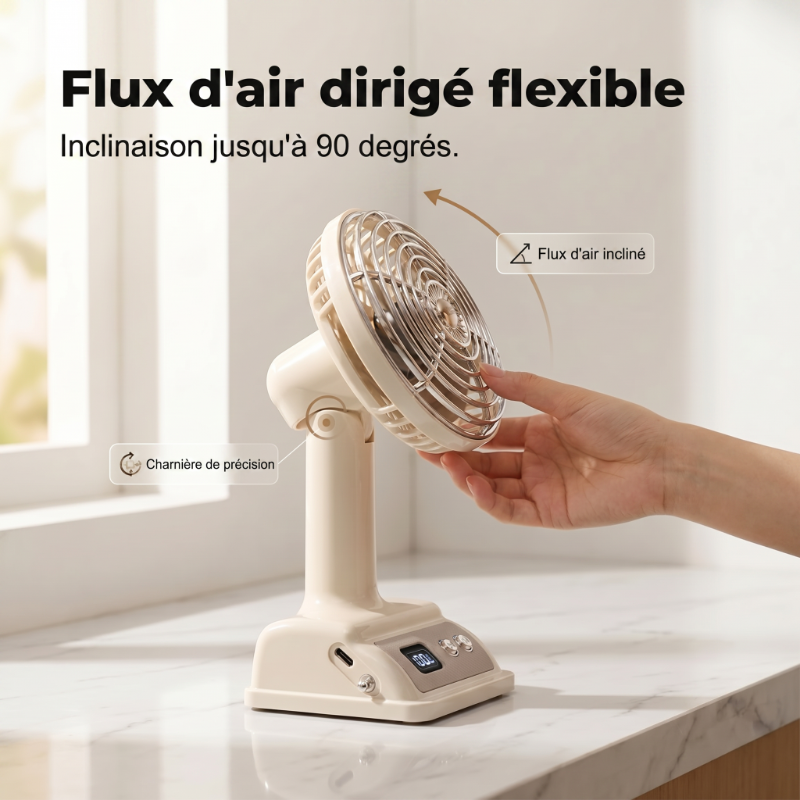 📢📢50% DE RÉDUCTION !! ⏰Ventilateur de bureau portable