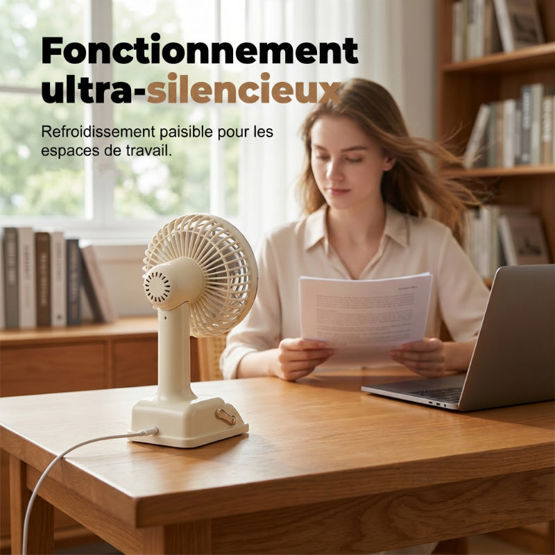 📢📢50% DE RÉDUCTION !! ⏰Ventilateur de bureau portable