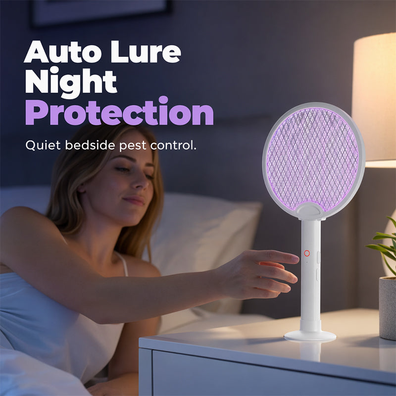 📢📢40% DE RÉDUCTION !! ⏰Tapette à Mouches Électrique Rechargeable 2-en-1