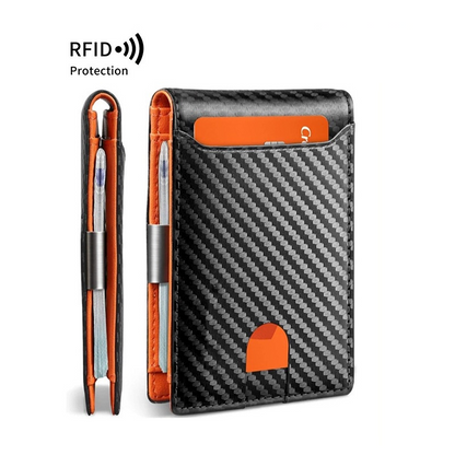 📢📢40% DE RÉDUCTION !! ⏰ Portefeuille minimaliste pour homme avec blocage RFID – Cuir fin, plusieurs compartiments – Protection contre le vol électronique – compact, idéal pour le quotidien ou les voyages ✨💳