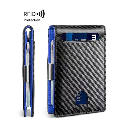 📢📢40% DE RÉDUCTION !! ⏰ Portefeuille minimaliste pour homme avec blocage RFID – Cuir fin, plusieurs compartiments – Protection contre le vol électronique – compact, idéal pour le quotidien ou les voyages ✨💳