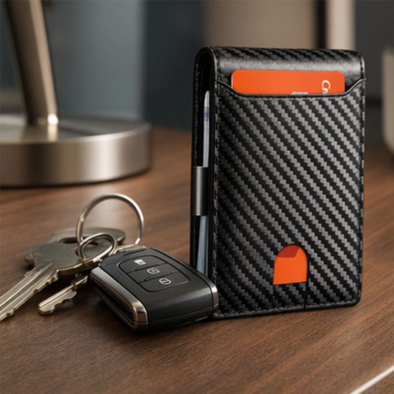 📢📢40% DE RÉDUCTION !! ⏰ Portefeuille minimaliste pour homme avec blocage RFID – Cuir fin, plusieurs compartiments – Protection contre le vol électronique – compact, idéal pour le quotidien ou les voyages ✨💳