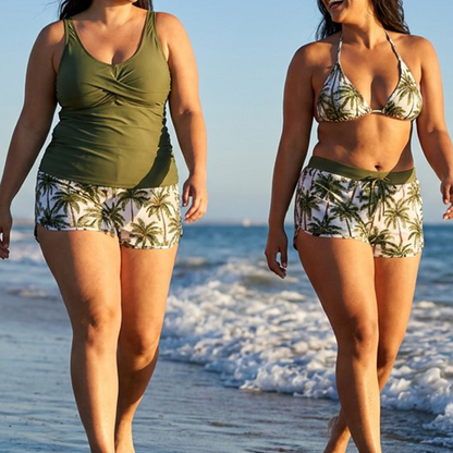 🌸🦋✨ -50% ! Ensemble tankini élégant – Coupe flatteuse, imprimé tendance.
